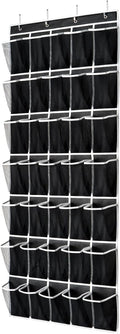 35 Pockets Over the Door Shoe Organizer, Hanging Shoe Organizer by SAVERHO