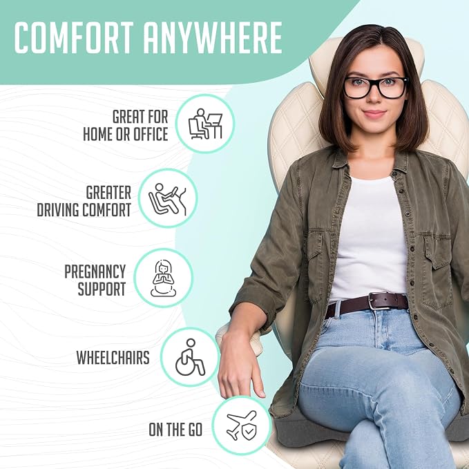 Premium Foldable Travel Tailbone Seat Cushion - Image 5