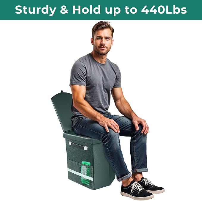 2025 Upgraded 16.5'' XL Portable Toilet - Image 5