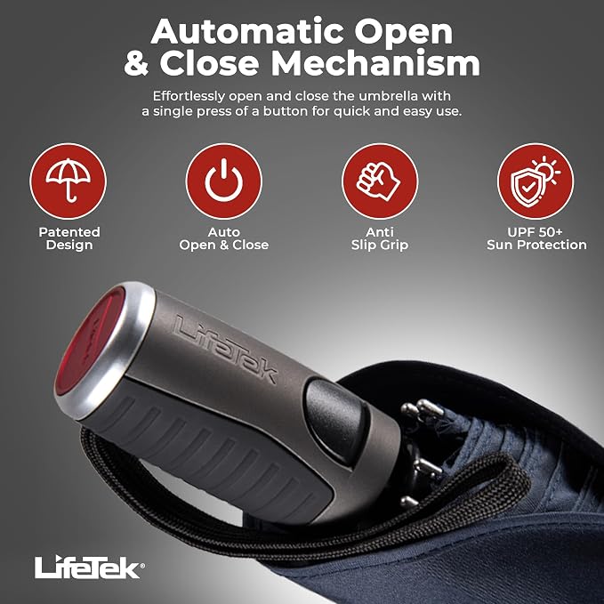LifeTek Premium Travel Umbrella - Image 3