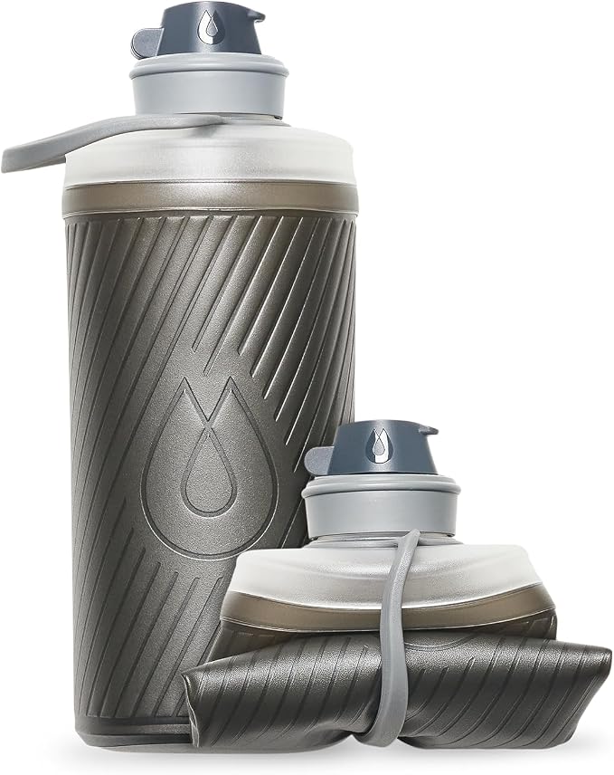 HydraPak Flux - Collapsible Backpacking Water Bottle - BPA Free, Ultra Light by Hydrapak