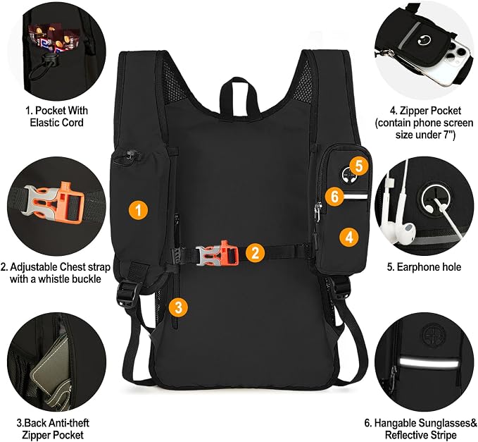 Seektop 15L Small Hiking Backpack - Image 3
