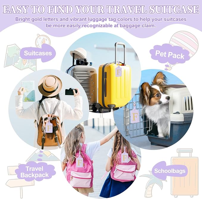Personalized Initial Luggage Tags - Image 6