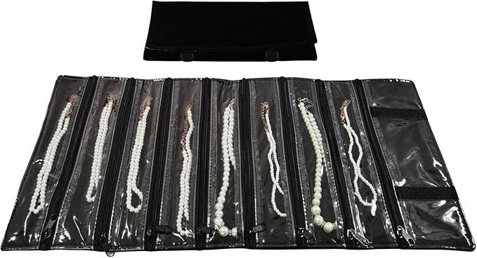 Travel Jewelry Roll Bag Portable Organizer Pouch - Image 2
