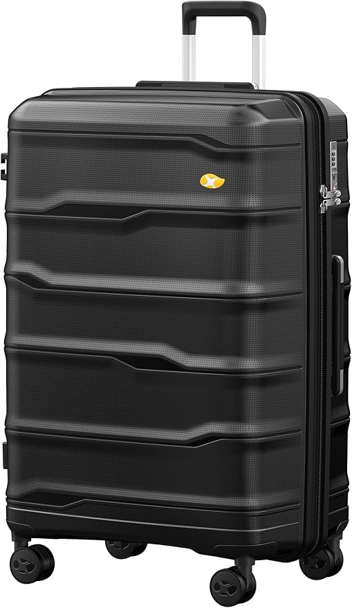 28 Inch Luggage with Spinner Wheels, Large Hard Shell Suitcase, Lightweight PP by MGOB
