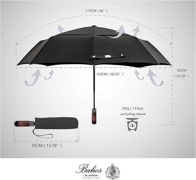 Balios Travel Folding Umbrella - Image 4