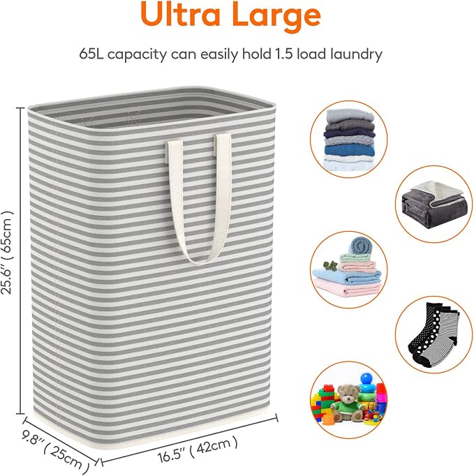 Lifewit Laundry Hamper Large Collapsible Laundry Baskets, Freestanding - Image 3