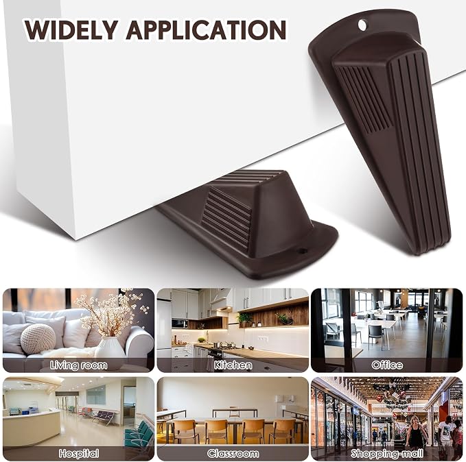 Frienda 2 Pcs Jumbo Door Stoppers Heavy Duty Door Stopper Tall up to 2inch Tall - Image 6