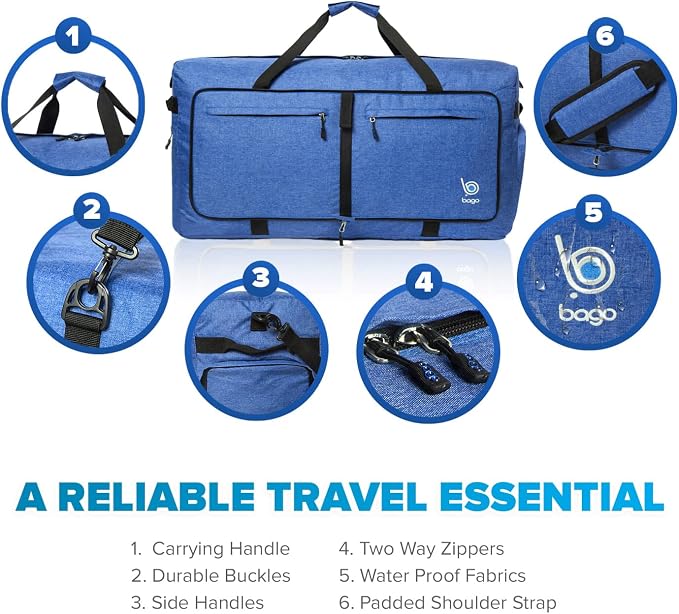Bago Large Foldable Duffel Bags - Image 3