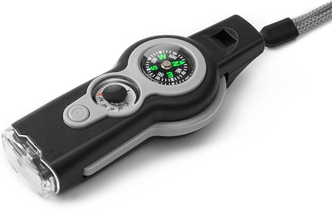 Emergency Survival Function Whistle, Outdoor Multifunctional Tool Safety Whistle by binboll