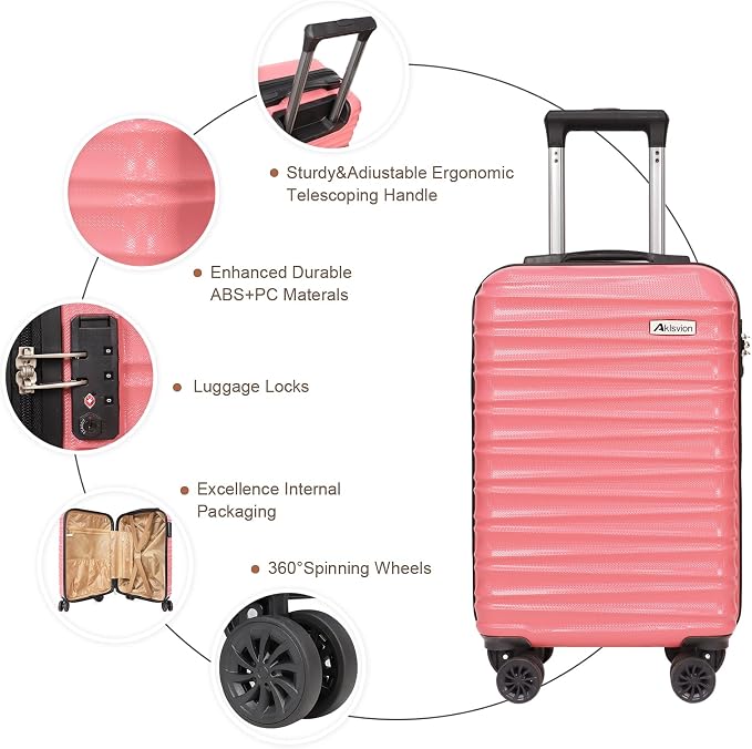 Carry on luggage 20 In suitcase - Image 2