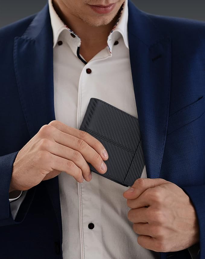 Swallowmall Mens Wallet Rfid Blocking Leather Wallet - Image 3