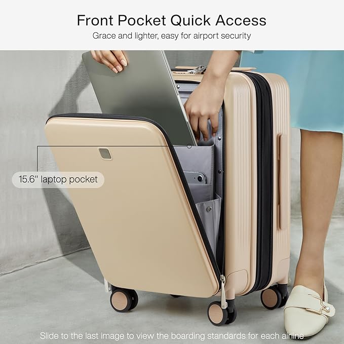 Hanke Grace Expandable Carry On Luggage - Image 2