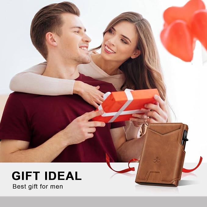 Wallet for Men Wallet with Slim Pop Up Card Holder 9-13 Cards, Bifold - Image 9