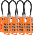 TSA Approved Cable Luggage Locks, Re-settable Combination by Forge