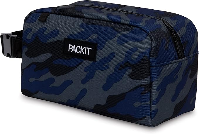 PackIt Freezable Snack Box, Sporty Camo Charcoal Navy, Built - Image 2