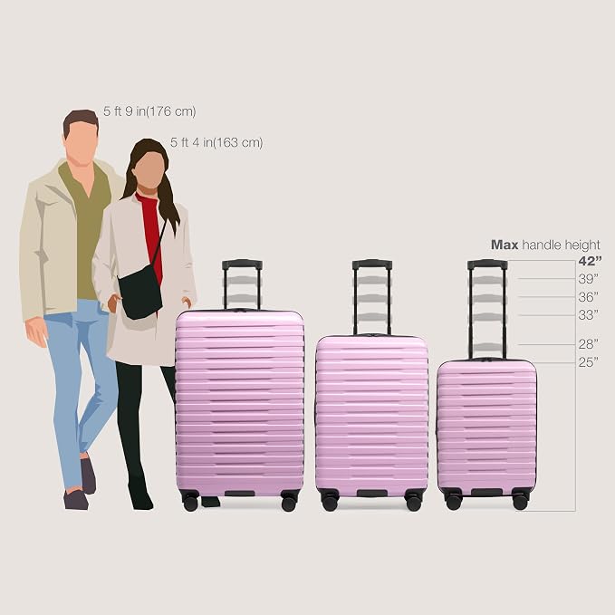 U.S. Traveler Boren Polycarbonate Hardside Rugged Travel Suitcase Luggage - Image 8