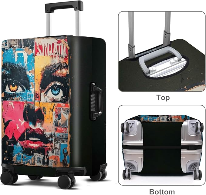 Luggage Cover Washable Suitcase Protector Anti-scratch Suitcase cover Fits - Image 2