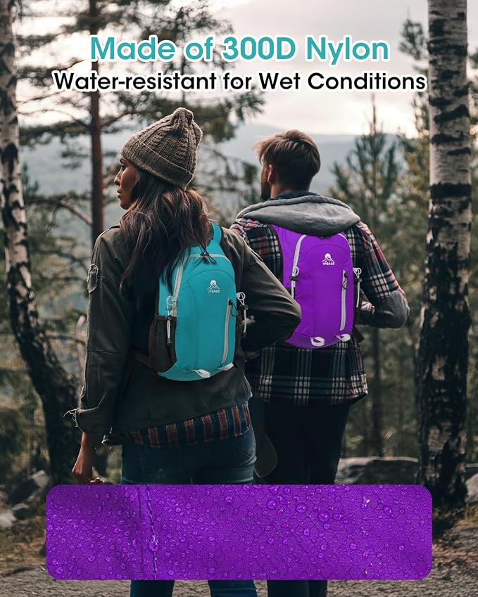 Small Hiking Backpack with Front Phone Holder, Packable Back Pack with Chest - Image 6
