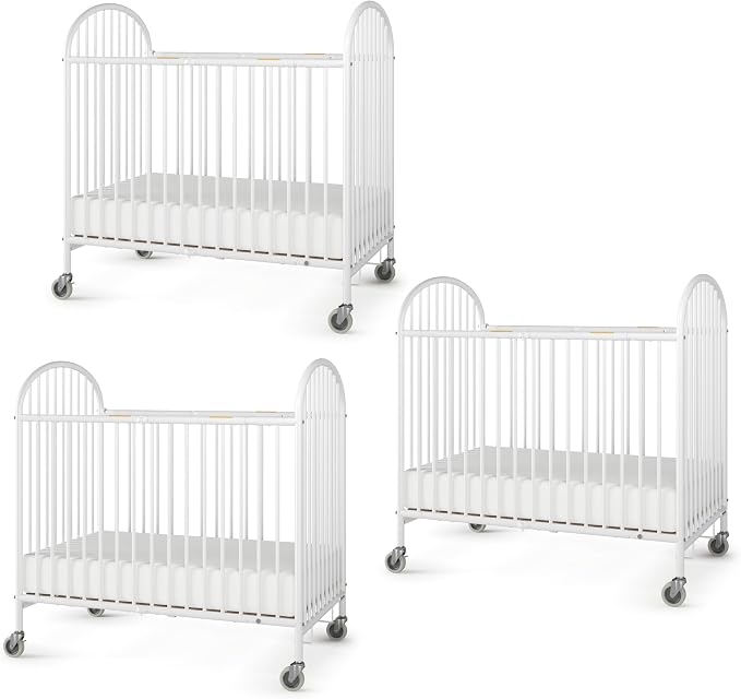 Foundations Pinnacle Metal Compact Folding Crib 3 Pack by FoundationsChildrensProducts