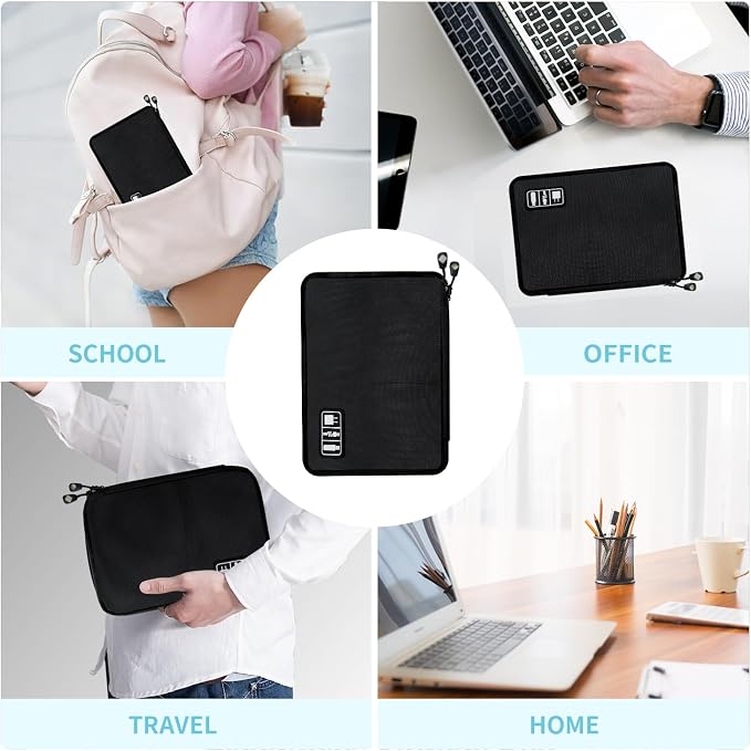 Electronics Travel Organizer, Portable Waterproof Electronic Travel Storage Bag - Image 5