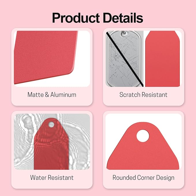 4 PCS Personalized Metal Luggage Tag – Personalized Engraved Suitcase Tag - Image 6