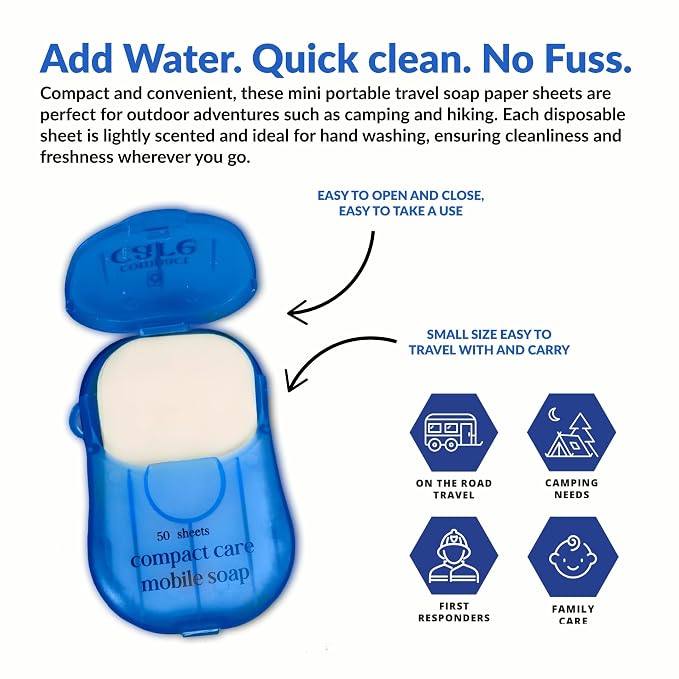 Portable Soap Sheets – 500pcs – Pocket-Size Biodegradable Hand Wash Paper - Image 3