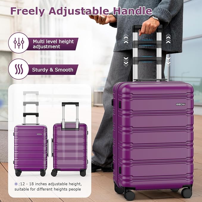 BEOW 3 Piece Luggage Sets For Women - Image 6