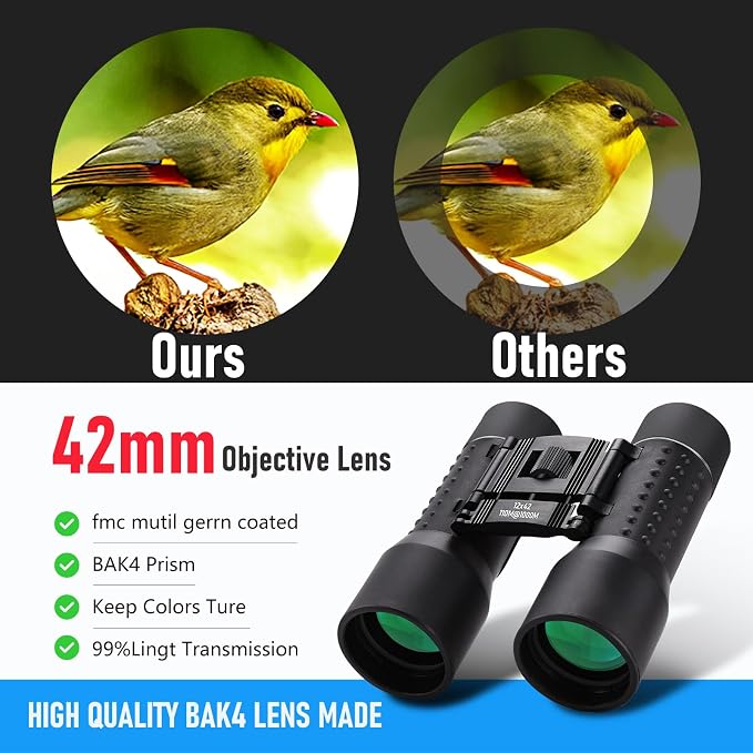 12x42 HD Binoculars for Adults, Professional Large View Binoculars - Image 2