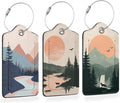Mystic Wolf Sunset 3 Pack Luggage Tags by Losthll