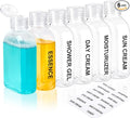 TUZAZO 6 Pack Travel Bottles for Toiletries 3.4oz/100ml Travel Size Containers by TUZAZO