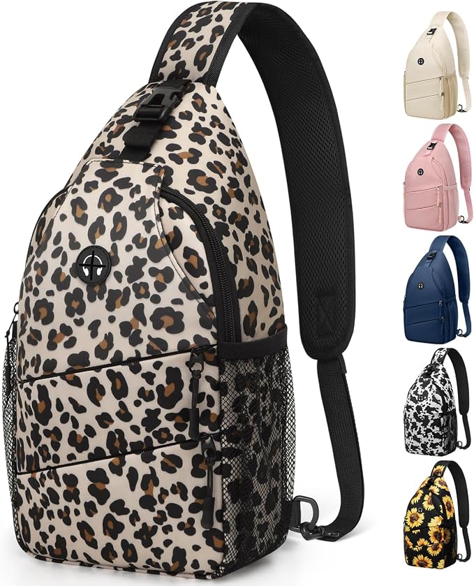Crossbody Bags for Women Men Trendy Sling Bag Bakpack Casual Chest Bag by Pritent