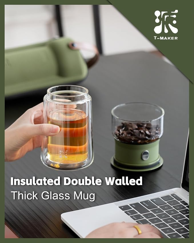 ZENS Modern Glass Infuser Teapot, Smart One Touch Tea Maker - Image 6
