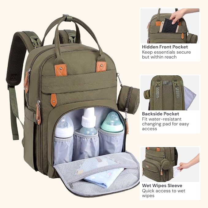 BabbleRoo Diaper Bag Backpack - Image 5