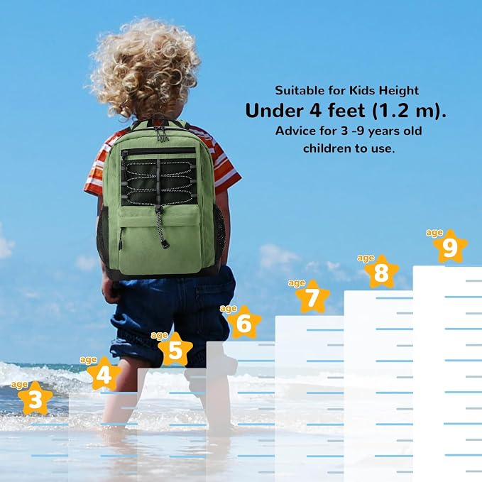 10L Small Size Casual Backpack for Kids Girls Boys Ages 3-9, Mini Waterproof - Image 4
