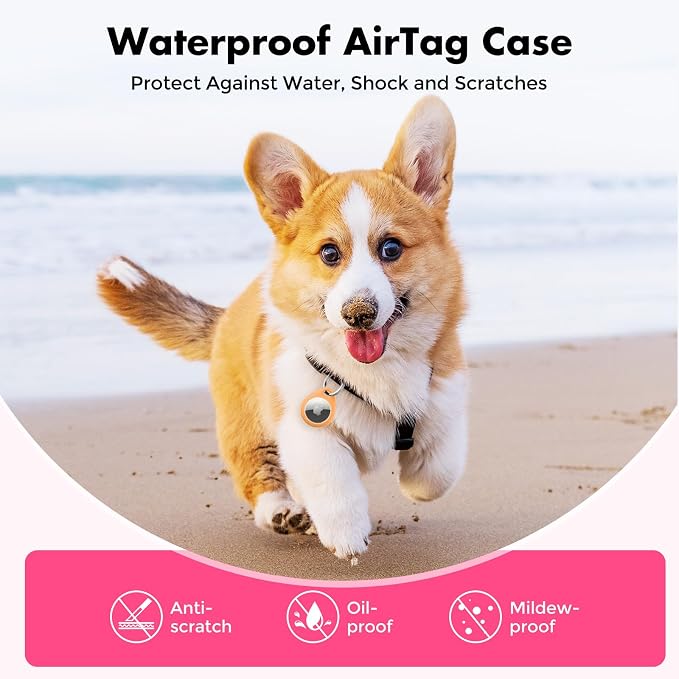 UNBREAKcable 4 Pack Holder for Apple AirTag Protective Case Waterproof TPU Shell - Image 8