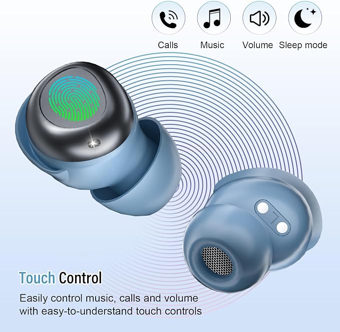 Sleep Earbuds Bluetooth 5.4 in Ear Light-Weight Headphones, Mini Sleep - Image 6