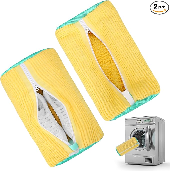 2Pcs Shoe Washing Machine Bag, Reusable Shoes Cleaning Bags by AYAWOW