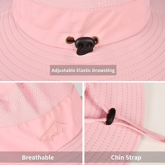 Sun Hats for Men Women Fishing Hat UPF 50+ Breathable Wide Brim Summer UV - Image 3