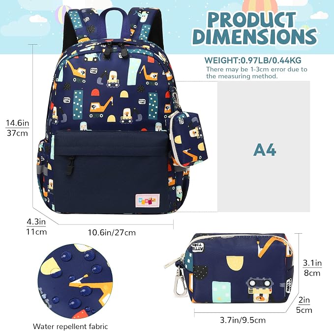 mygreen Toddler Backpack, Kids Backpack - Image 2