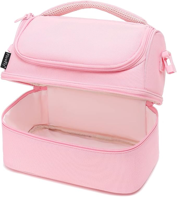 FlowFly Double Decker Cooler Insulated Lunch Bag Large Tote - Image 9