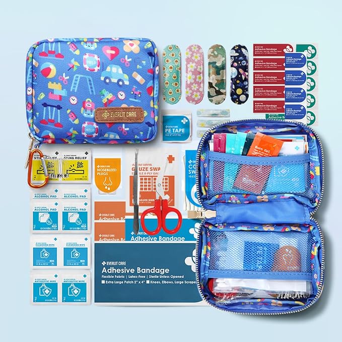 EVERLIT Mini Rescue Pack | 105 Medical Essentials Organized in Portable Storage - Image 2