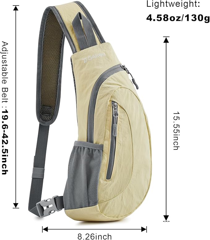 G4Free Sling Bag for Men Women, Small Crossbody Backpack Lightweight Chest - Image 5