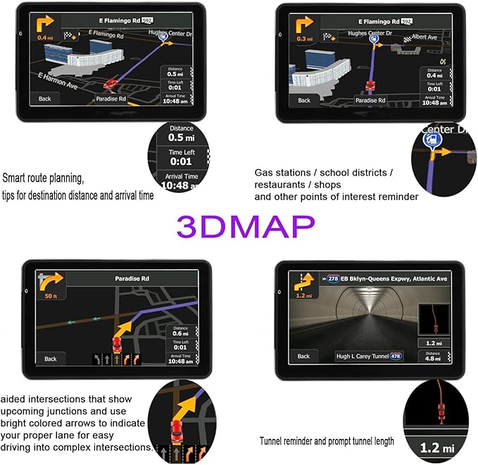 GPS Navigation for Car, Latest 2025 Map 7 inch Touch Screen Car GPS, Voice Turn - Image 5