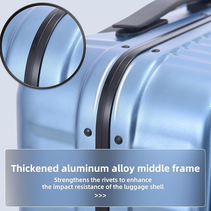 29 Inch Aluminum Checked Luggage - Image 6