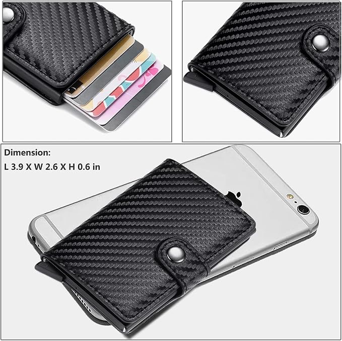 Card Holder, Men Credit Card Holder, Slim Card Case Front Pocket - Image 5
