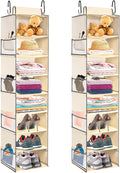 2 Pack Large-Sized Hanging Shoe Organizer 8-Shelf, Hanging Closet Organizer by ROOMTALK