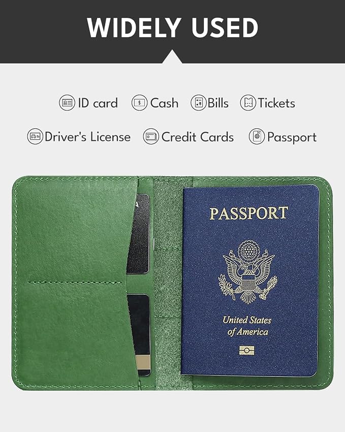 ALLIVE Genuine Leather Passport Holder - Image 4