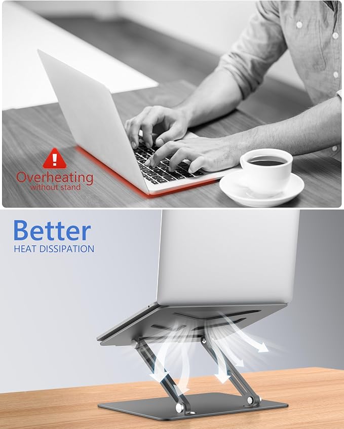 Aluminum Laptop Stand, Laptop Stand - Image 4