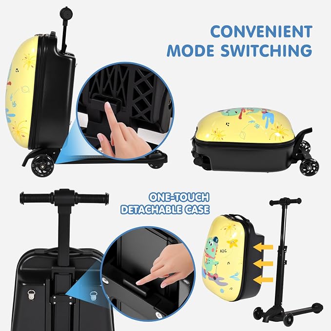 smilesun 4-in-1 Detachable Scooter Luggage - Image 7